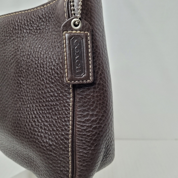 Coach Chocolate Brown Pebbled Leather Chelsea Shoulder Bag #C0782-F10890 - Picture 5 of 9